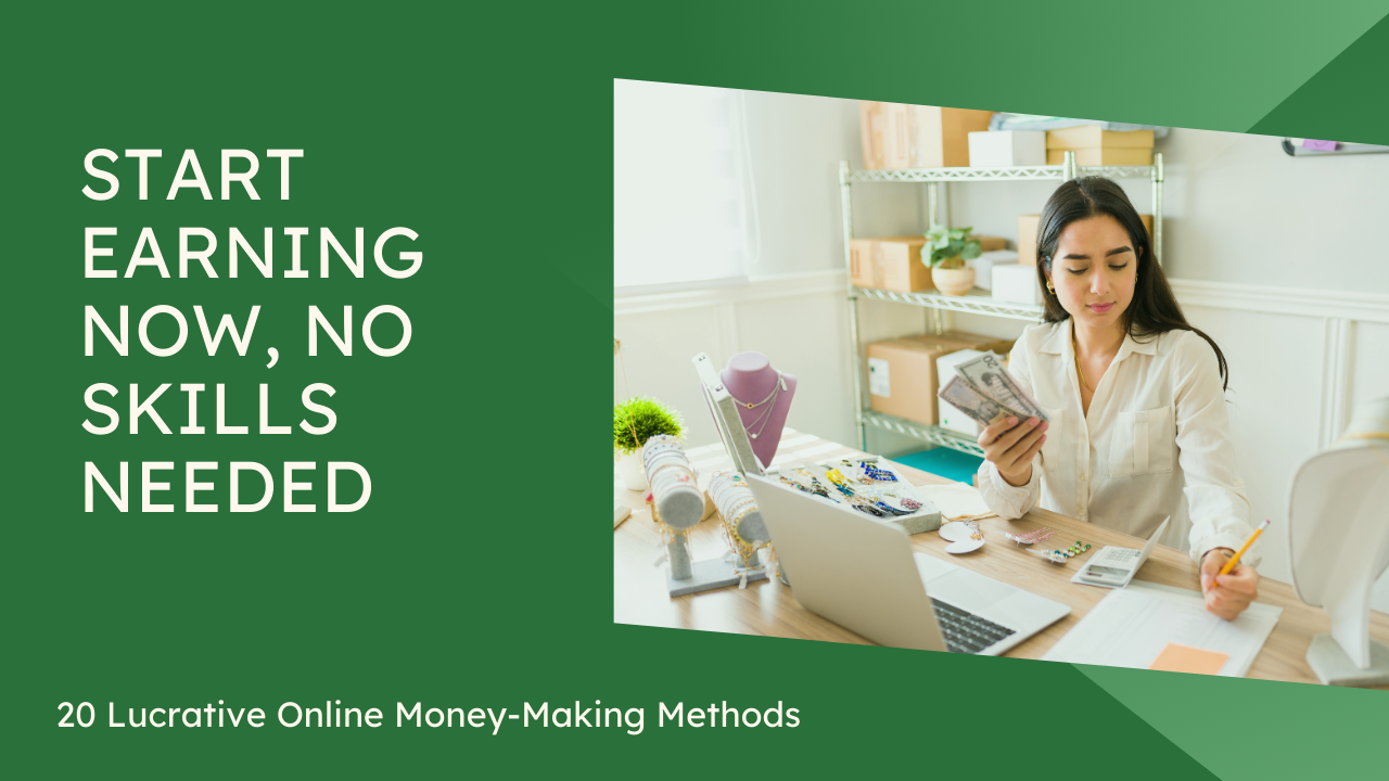 20 Easy Ways to Make Money Online Today: No Experience Required